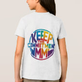 Keep the Commitment" Motivatie T-shirt (Achterkant)