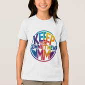 Keep the Commitment" Motivatie T-shirt (Voorkant)