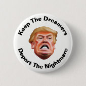 Keep The Dreamweaver Impeach Trump - antitrump Ronde Button 5,7 Cm (Voorkant)