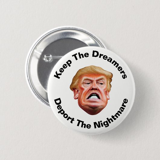 Keep The Dreamweaver Impeach Trump - antitrump Ronde Button 5,7 Cm (Voorkant /achterkant)