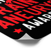 Keep The Fight Brain Aneurysm Aneurysm Awareness  Poster (Hoek)