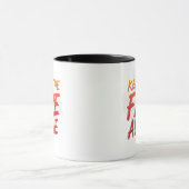 "Keep the Fire Alive – Motivational Coffee Mug" Mok (Midden)