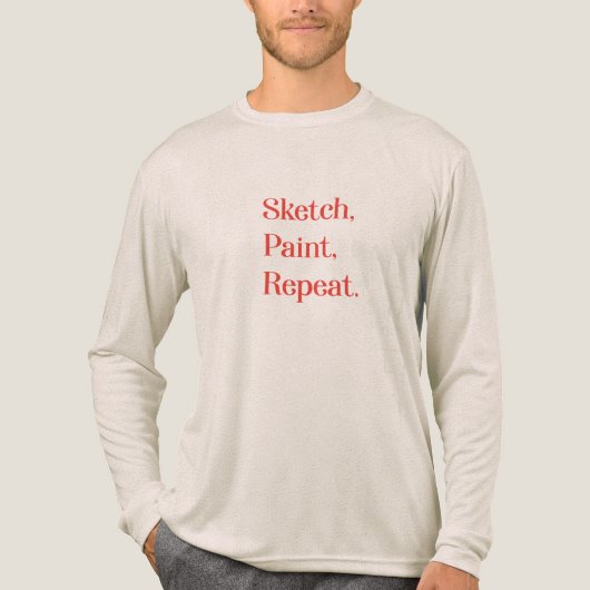 Keep the Momentum Alive With Creative Sessions Tri-Blend Shirt (Voorkant volledig)