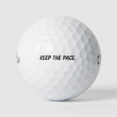 'Keep The Pace' Motivation Tool Gift  Golfballen (Voorkant)