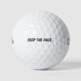 'Keep The Pace' Motivation Tool Gift  Golfballen