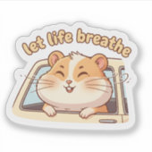 Keep the Peace, Keep the Pace – Cute Scooter Sticker (Voorkant)