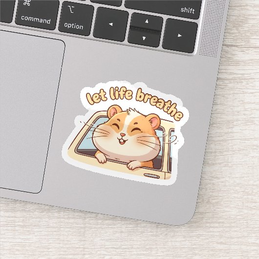 Keep the Peace, Keep the Pace – Cute Scooter Sticker (Detail)