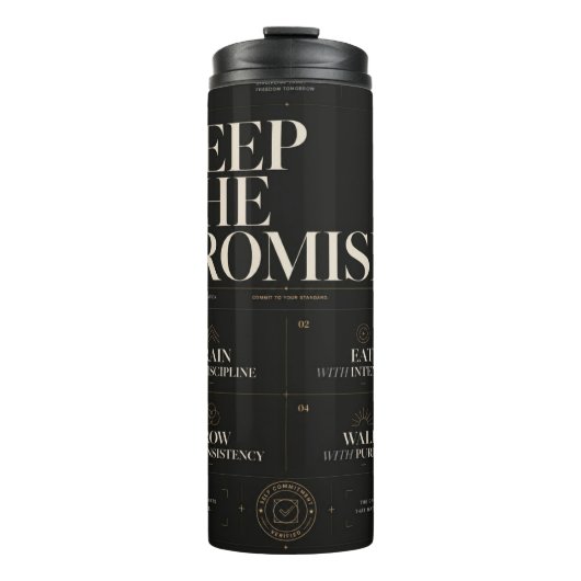 Keep The Promise™ | Premium Discipline & Persoonli Thermosbeker (Voorkant)