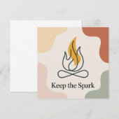 Keep The Spark Bedankkaart (Voorkant / Achterkant)