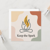 Keep The Spark Kaart (Voorkant / Achterkant in situ)