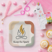 Keep The Spark Papieren Bordje (Feest)