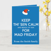 Keep Thi Sen Calm And Brace This Sen Mad Friday Kaart (Gele Bloem)