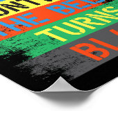 Keep Training Until The Belt Turns Black Poster (Hoek)