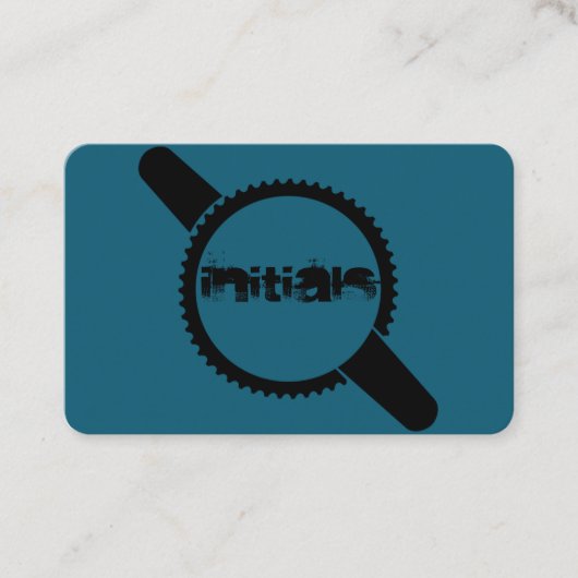 Keep Turning That Crank Blue Orange Visitekaartje (Voorkant)