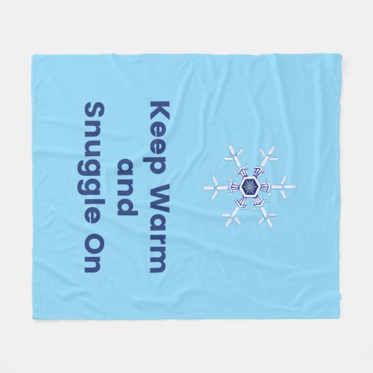 Keep warm and snuggle on throw fleece deken (Voorkant (Horizontaal))