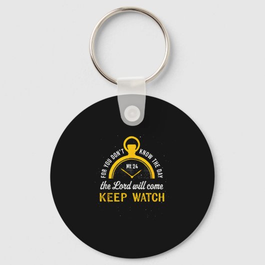 Keep Watch Matthew 24_42  Sleutelhanger (Voorkant)