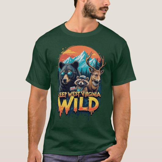 Keep West Virginia Wild T-shirt (Voorkant)