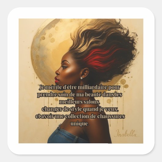 Keep your desk stylish and functional with this sm vierkante sticker (Voorkant)