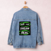 Keep Your Dream Real – Inspirerend T-shirt Denim Jacket (Hangar)