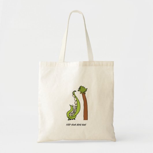 Keep Your Head High - Brachiosaurus Tote Bag (Voorkant)