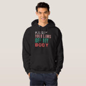 Keep Your Laws Off My Body Pro Choice Feminist Abo Hoodie (Voorkant volledig)
