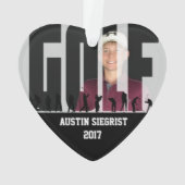 Keepaardfoto Ornament (achterkant)