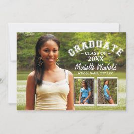 Keepaardje 3 Foto Moderne Text Overlay Afstuderen Kaart