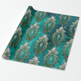  keepaardjes op lichtgroen cadeaupapier