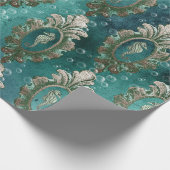  keepaardjes op lichtgroen cadeaupapier (Hoek)