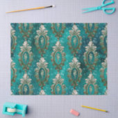 keepaardjes op lichtgroene ontkoppeling tissuepapier (Craft)