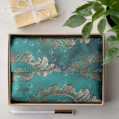 keepaardjes op lichtgroene ontkoppeling tissuepapier (Geschenk)