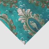 keepaardjes op lichtgroene ontkoppeling tissuepapier (Detail)