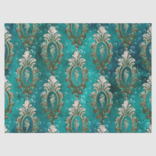 keepaardjes op lichtgroene ontkoppeling tissuepapier