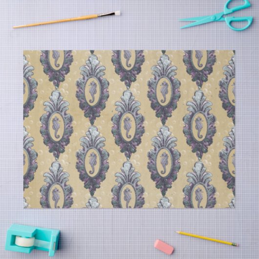 keepaardjes op Tan-achtergrond Tissuepapier (Craft)