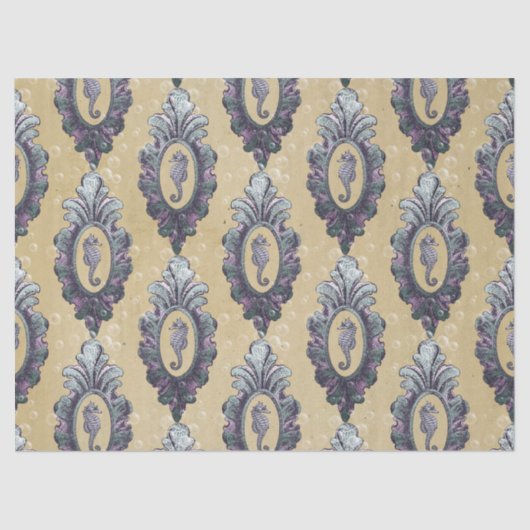 keepaardjes op Tan-achtergrond Tissuepapier (Voorkant)