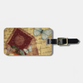  keepaardvlindercollage bagagelabel (Voorkant horizontaal)