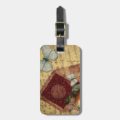  keepaardvlindercollage bagagelabel (Voorkant verticaal)