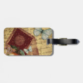  keepaardvlindercollage bagagelabel (Achterkant horizontaal)