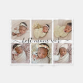 Keepasje Best Ma Ever Photo Collage Moederdag Fleece Deken (Voorkant (Horizontaal))
