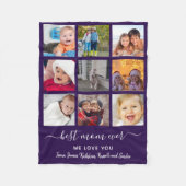 Keepasje Best Ma Ever Photo Collage Moederdag Fleece Deken (Voorkant)