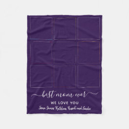 Keepasje Best Ma Ever Photo Collage Moederdag Fleece Deken