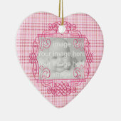 Keepasje Pink Baby's eerste kerstversiering Keramisch Ornament (Rechts)