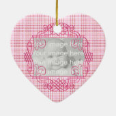 Keepasje Pink Baby's eerste kerstversiering Keramisch Ornament (Achterkant)