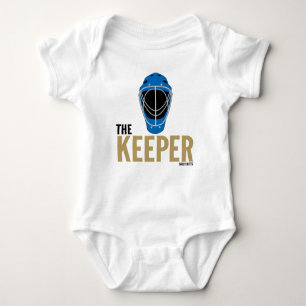 Keeper Hockey Goalie Mask Baby Baby Bodysuit