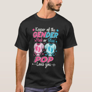 Keeper of Gender onthullen roze of blauw Pop houdt T-shirt