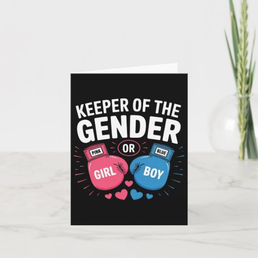 Keeper of Gender Reveal Aankondiging Feestboksen (Voorkant)