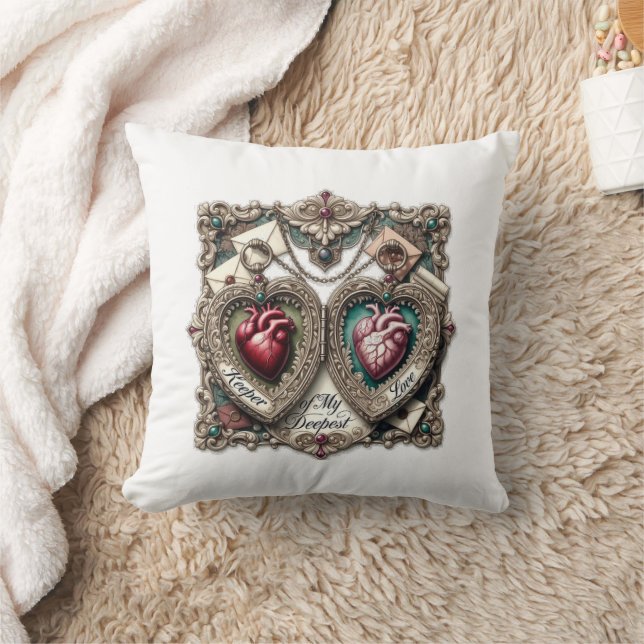 Keeper of My Deepest Love t-shirt with ornate Kussen (Deken)