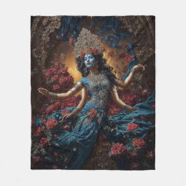 Keeper of Sacred Flow Goddess Kali Fleece Deken