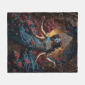 Keeper of Sacred Flow Goddess Kali Fleece Deken (Voorkant (Horizontaal))