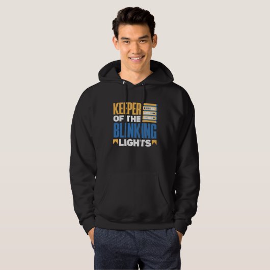Keeper Of The Blinking Lights Network Admin Hoodie (Voorkant volledig)